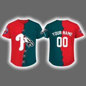 2025 Phillies x Eagles Baseball Jersey