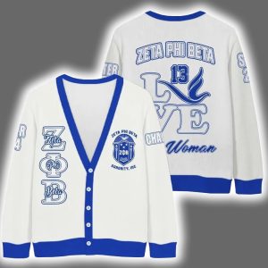 Zeta Phi Beta Sorority Cardigan