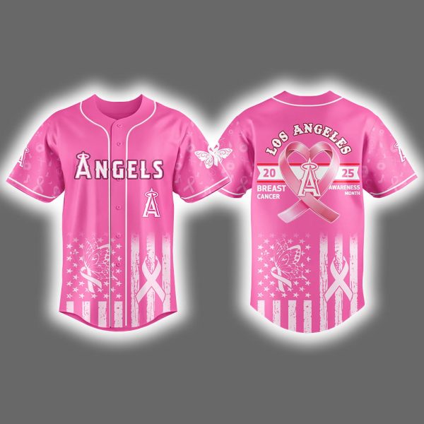 2025 Angels Breast Cancer Awareness Month Jersey