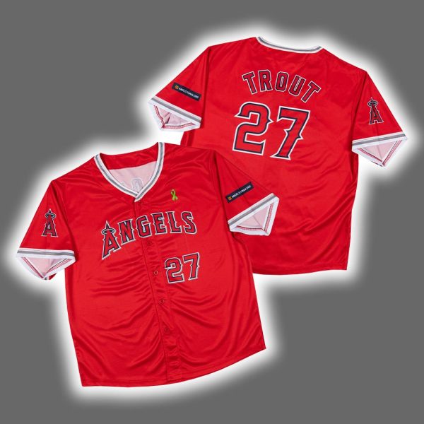 2025 Angels Mike Trout Youth Jersey Giveaway