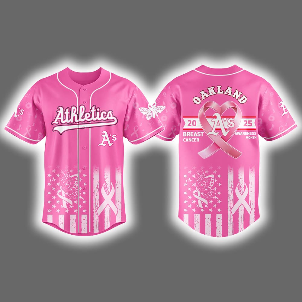 2025 Athletics Breast Cancer Awareness Month Jersey 2025 Athletics Breast Cancer Awareness Month Jersey