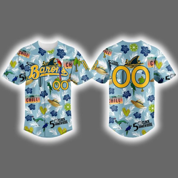 2025 Birmingham Barons Margaritaville Night Jersey Giveaway