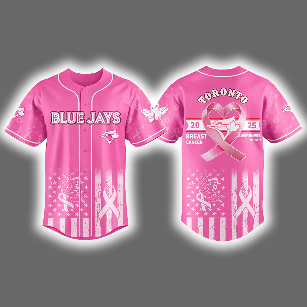 2025 Blue Jays Breast Cancer Awareness Month Jersey 2025 Blue Jays Breast Cancer Awareness Month Jersey