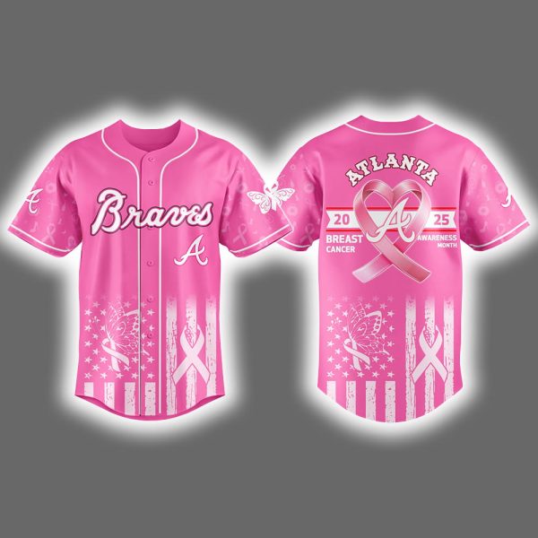 2025 Braves Breast Cancer Awareness Month Jersey
