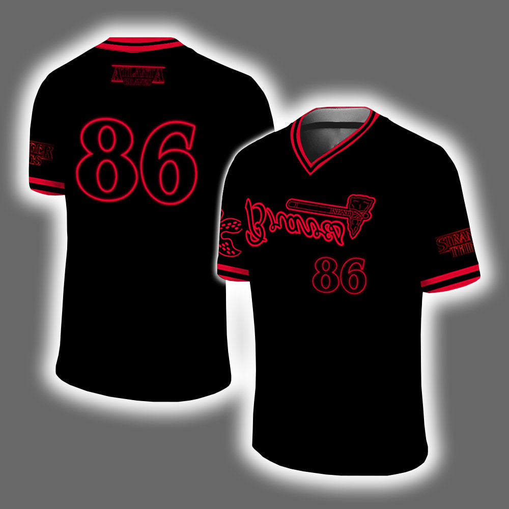2025 Braves x Stranger Things Retro Jersey Shirt Giveaway 2025 Braves x Stranger Things Retro Jersey Shirt Giveaway