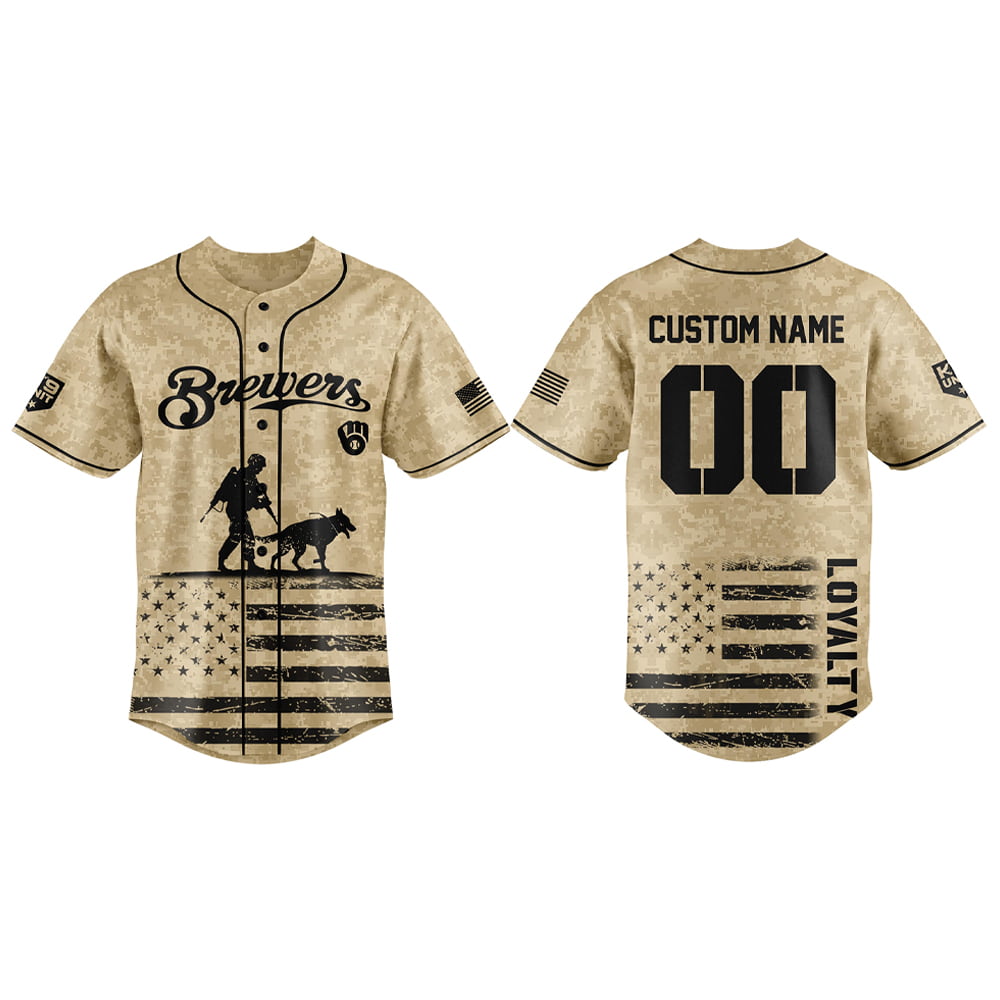2025 Brewers Honoring Military Dogs Jersey 2025 Brewers Honoring Military Dogs Jersey