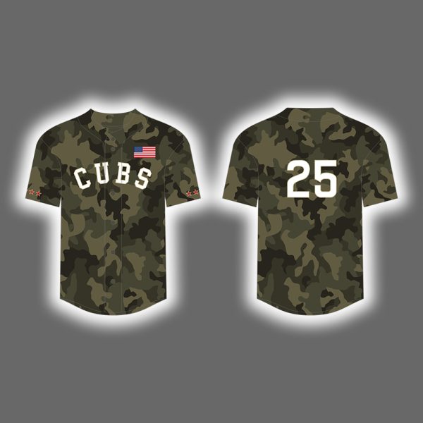 2025 Cubs Armed Forces Jersey Giveaway