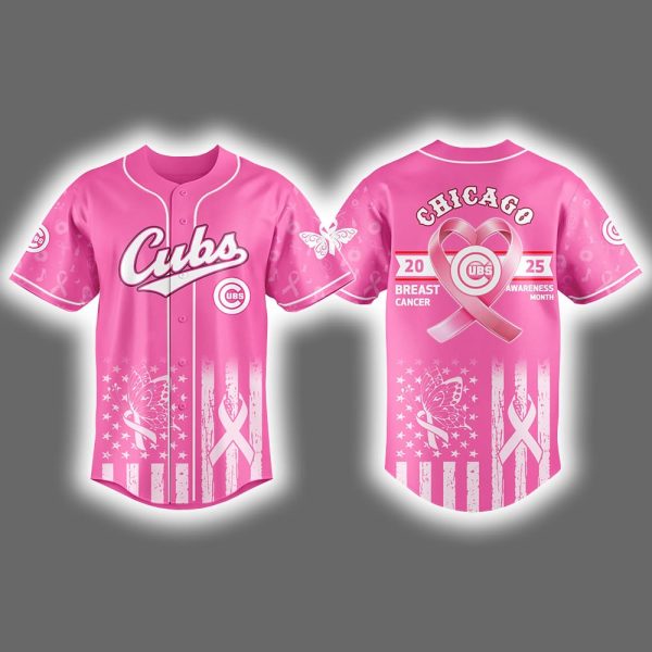 2025 Cubs Breast Cancer Awareness Month Jersey