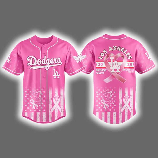 2025 Dodgers Breast Cancer Awareness Month Jersey