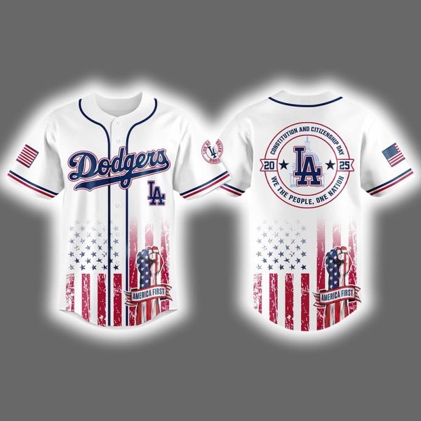 2025 Dodgers Happy Constitution And Citizenship Day Jersey