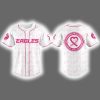 2025 Eagles x Supporting Breast Cancer Awareness Baseball Jersey
