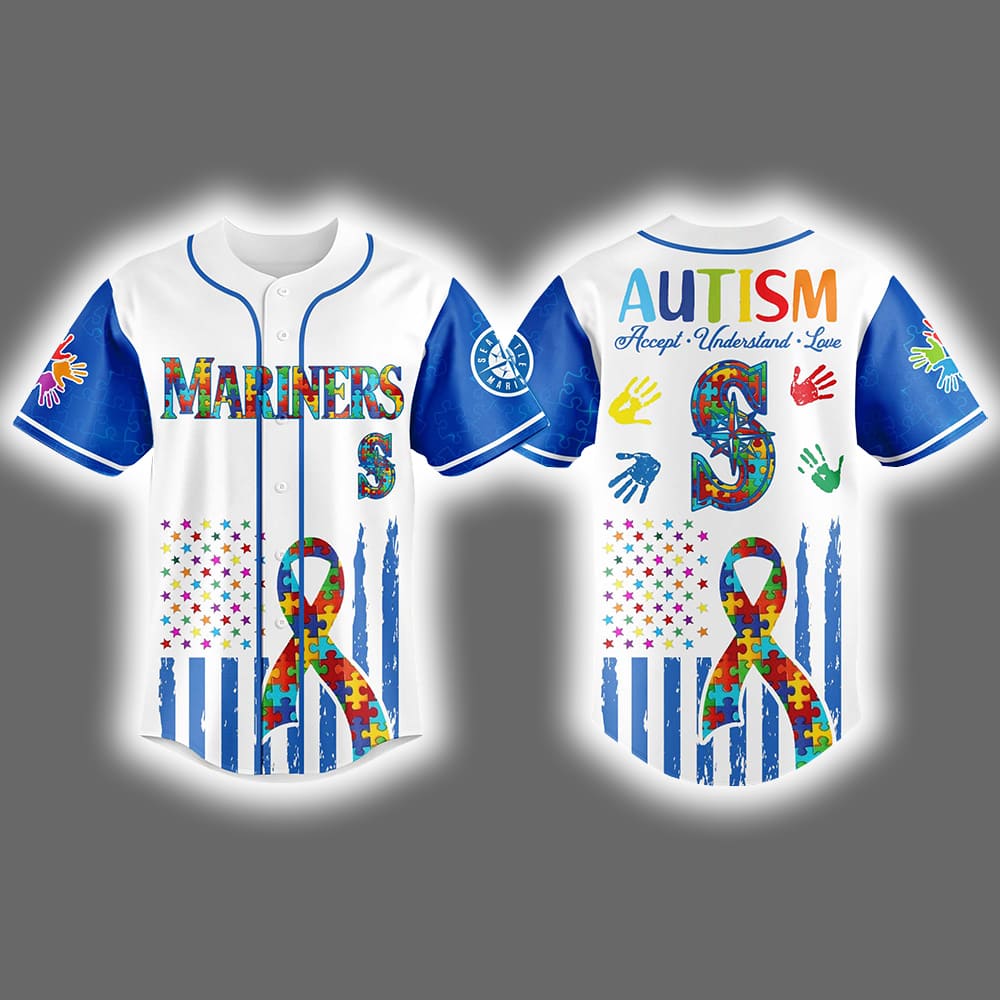 2025 Mariners Autism Awareness Month Celebration Jersey 2025 Mariners Autism Awareness Month Celebration Jersey