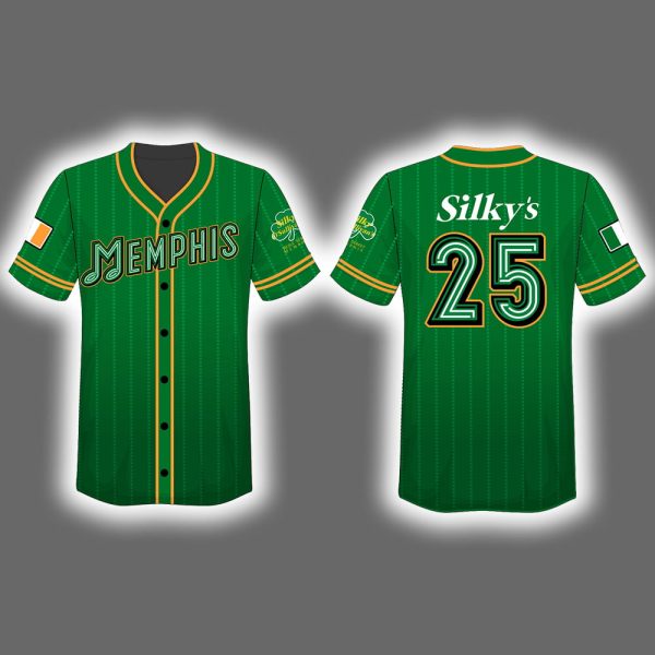 2025 Memphis Redbirds Halfway to St. Patrick's Day Jersey Giveaway