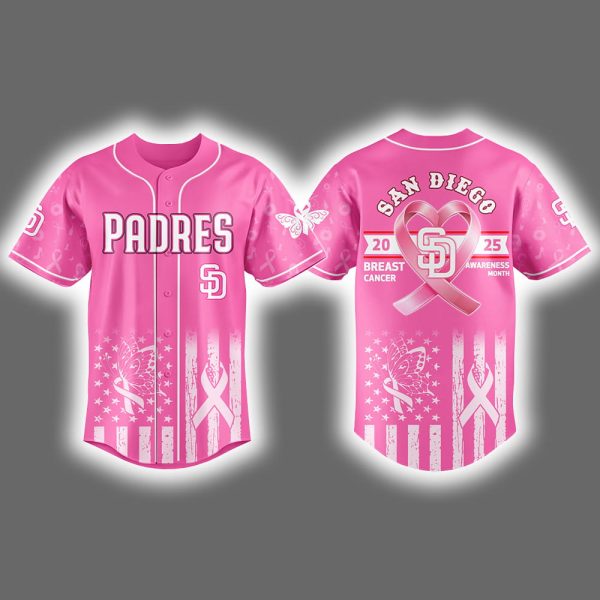 2025 Padres Breast Cancer Awareness Month Jersey