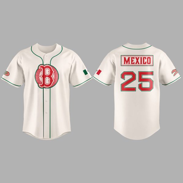 2025 Red Sox Mexican Celebration Night Jersey