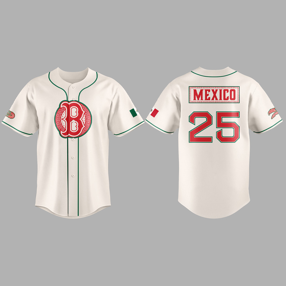 2025 Red Sox Mexican Celebration Night Jersey 2025 Red Sox Mexican Celebration Night Jersey