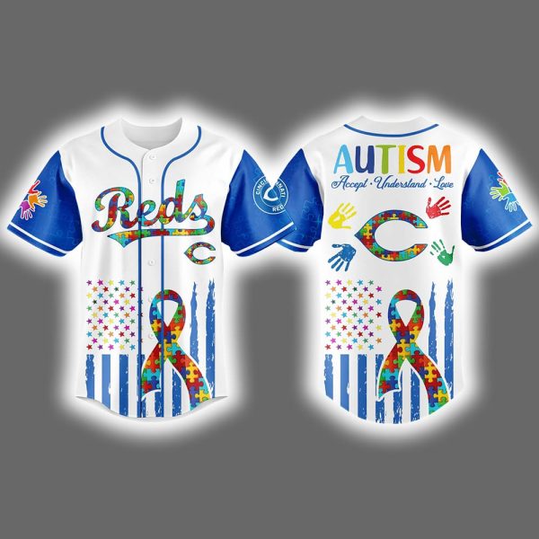 2025 Reds Autism Awareness Month Celebration Jersey