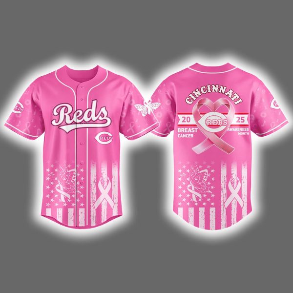 2025 Reds Breast Cancer Awareness Month Jersey