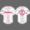 2025 Steelers x Supporting Breast Cancer Awareness Baseball Jersey