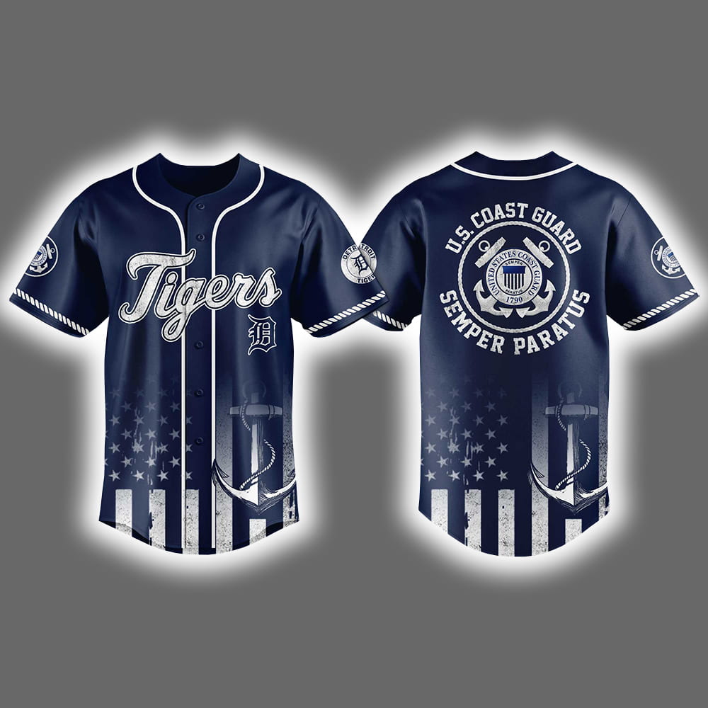 2025 Tigers US Coast Guard Jersey 2025 Tigers US Coast Guard Jersey