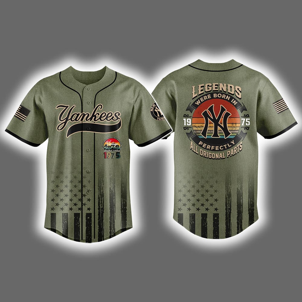 2025 Yankees 50th Birthday Vintage Legends Camo Jersey 2025 Yankees 50th Birthday Vintage Legends Camo Jersey
