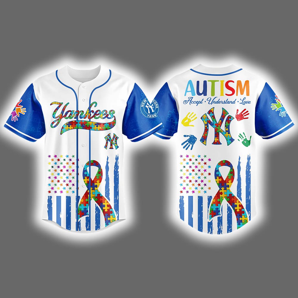 2025 Yankees Autism Awareness Month Celebration Jersey 2025 Yankees Autism Awareness Month Celebration Jersey