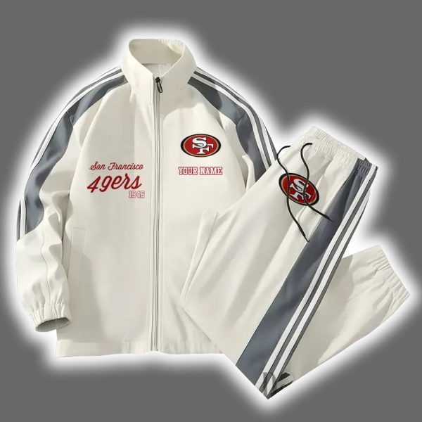 49ers Football Versatile Personalized Sport Set Jacket And Pants
