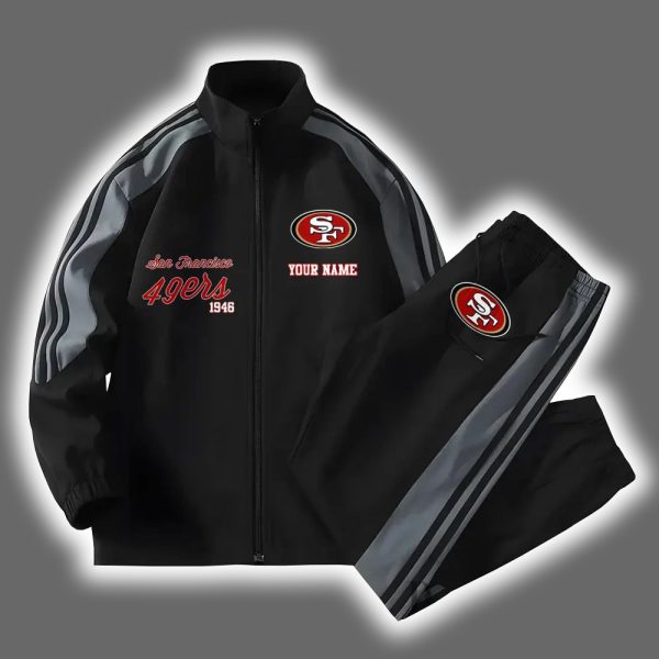 49ers Football Versatile Personalized Sport Set Jacket And Pants 2