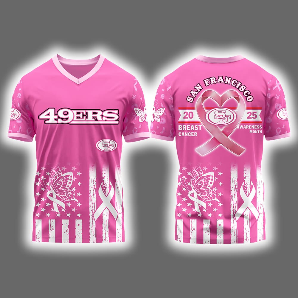 49ers x Breast Cancer Awareness Month 2025 Football Jersey 49ers x Breast Cancer Awareness Month 2025 Football Jersey