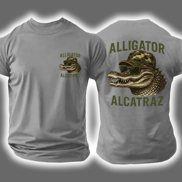 Alligator Alcatraz Camo Hat Two Sided Shirt 2