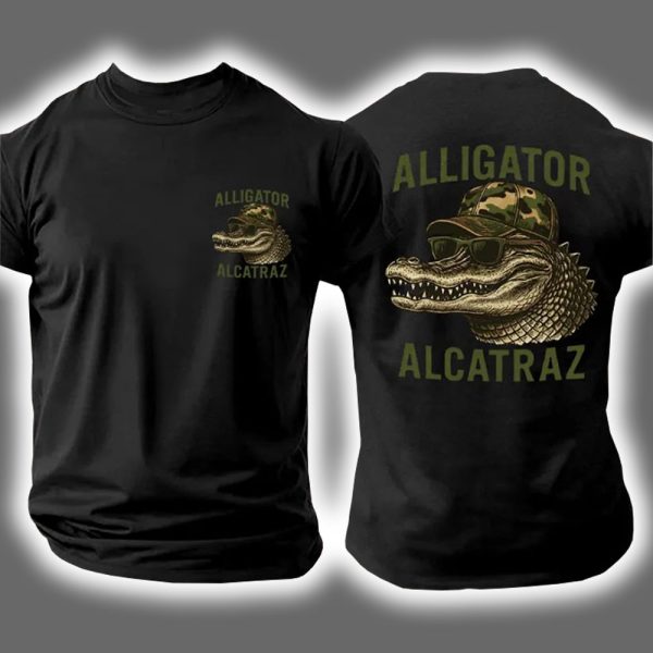 Alligator Alcatraz Camo Hat Two Sided Shirt 3