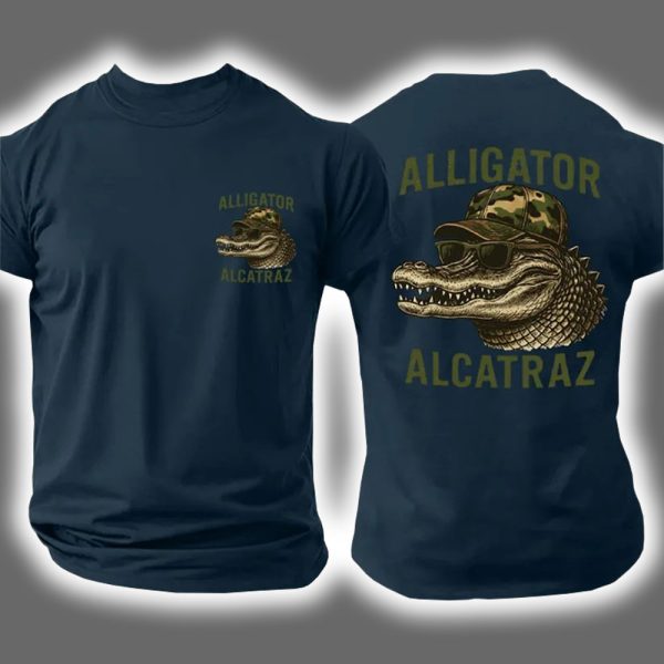 Alligator Alcatraz Camo Hat Two Sided Shirt 4