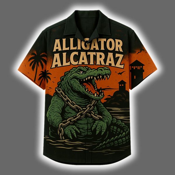 Alligator Alcatraz Everglades Florida Hawaiian Shirt