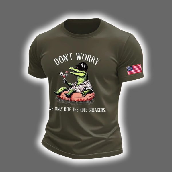 Alligator Alcatraz ICE Dont Worry We Only Bite The Rule Breakers Shirt 3