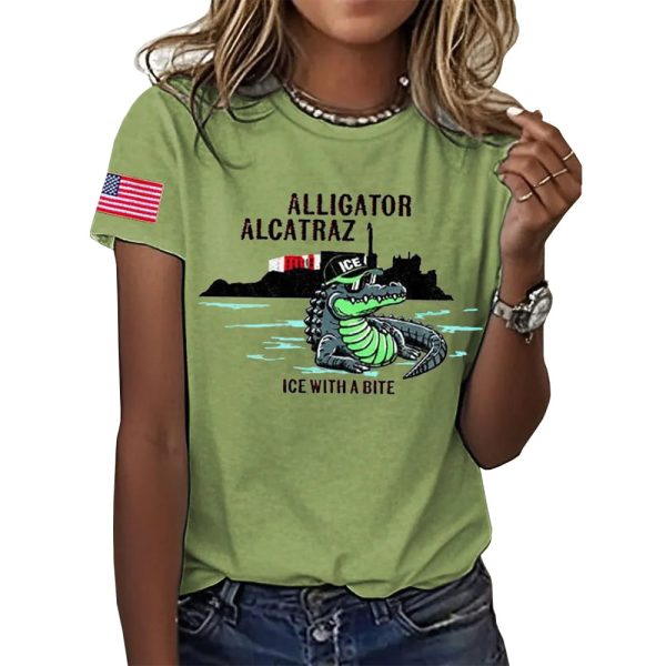 Alligator Alcatraz ICE With A Bite Shirt 3