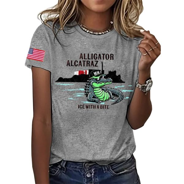 Alligator Alcatraz ICE With A Bite Shirt 4