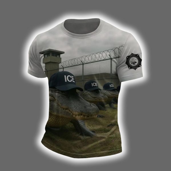 Alligators Alcatraz ICE Outside Florida Prison Shirt
