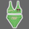 Alpha Kappa Alpha 1908 AOP Lady's Crop Top Two Piece Swimsuit