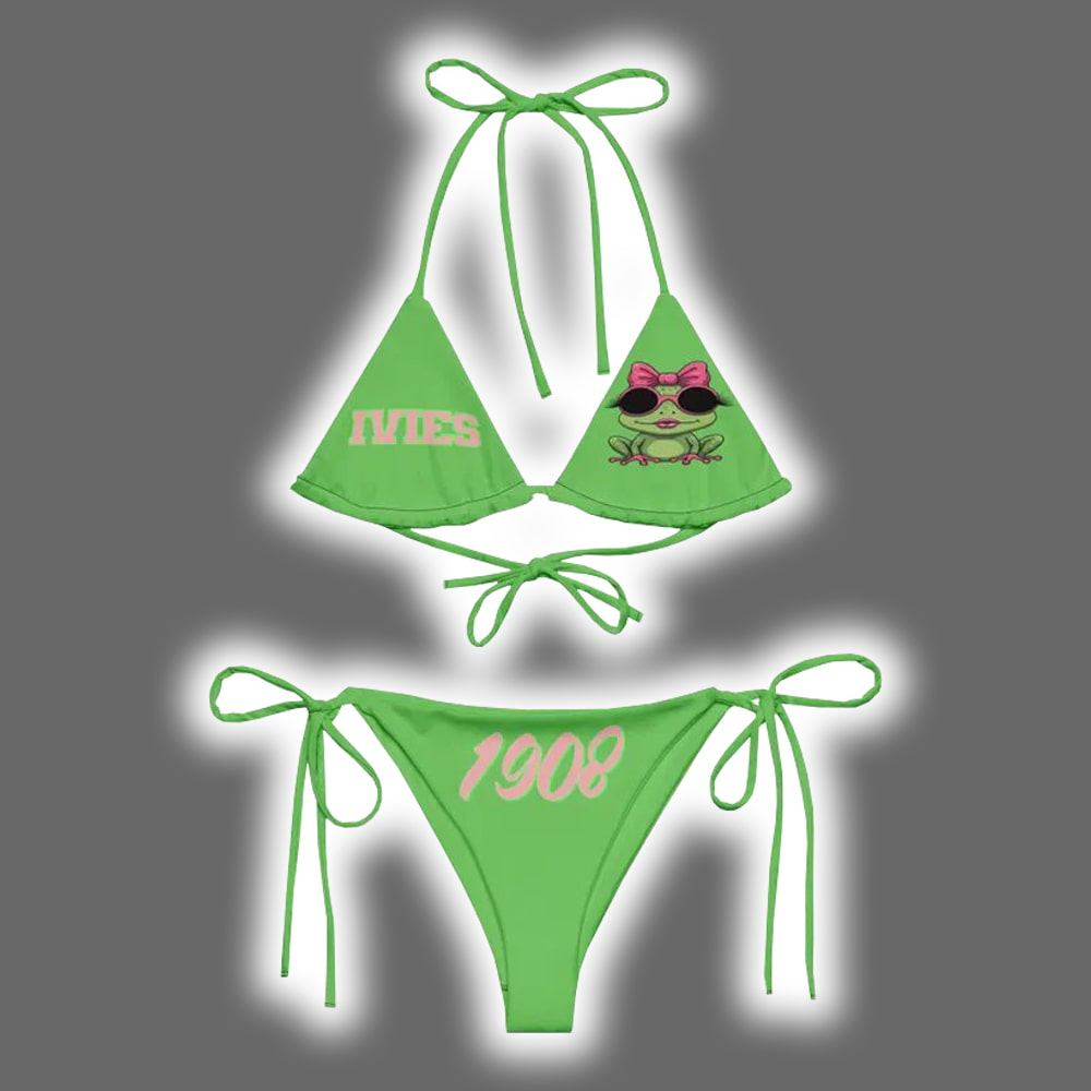 Alpha Kappa Alpha 1908 Triangle Bikini Swimsuit Alpha Kappa Alpha 1908 Triangle Bikini Swimsuit