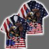 American Eagle Patriotic Hawaiian Shirt