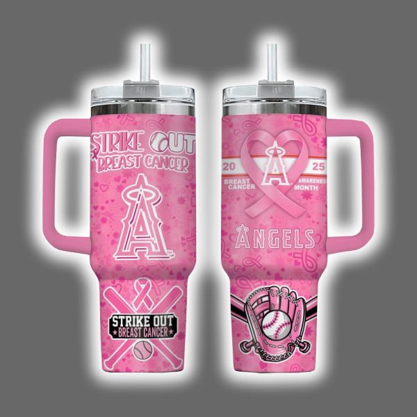 Angels 2025 Breast Cancer Awareness Month Tumbler