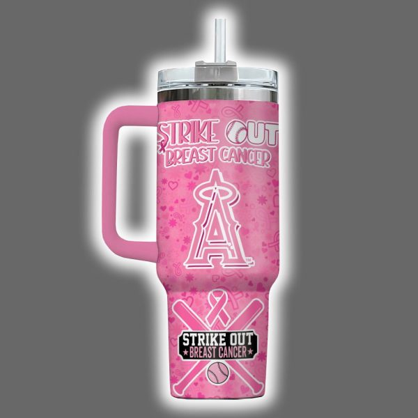 Angels 2025 Breast Cancer Awareness Month Tumbler 2