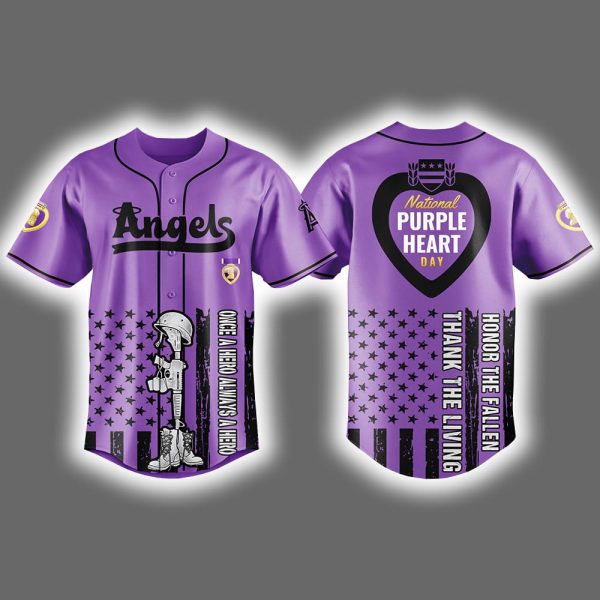 Angels 2025 National Purple Heart Day Jersey