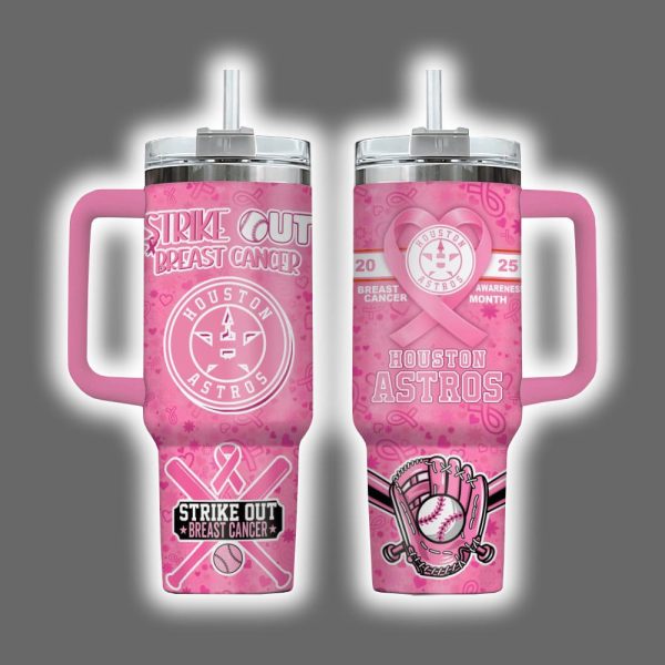 Astros 2025 Breast Cancer Awareness Month Tumbler