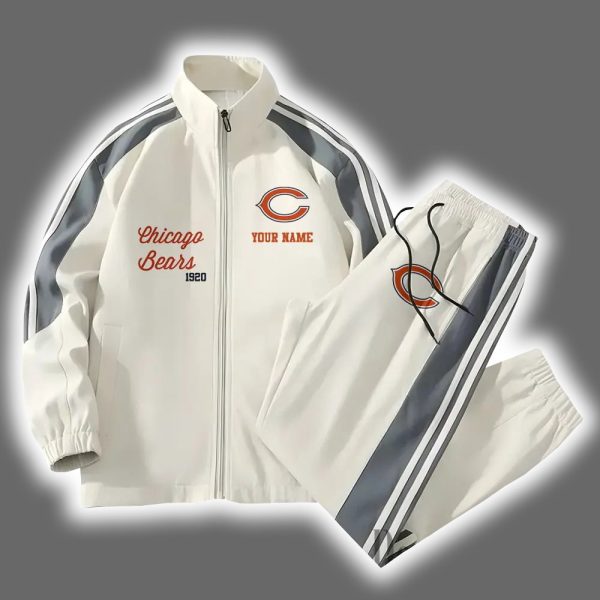 Bears Football Versatile Personalized Sport Set Jacket And Pants