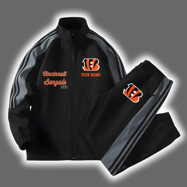 Bengals Football Versatile Personalized Sport Set Jacket And Pants 2