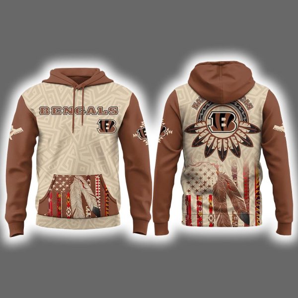 Bengals x Native American Heritage 2025 Hoodie Cap