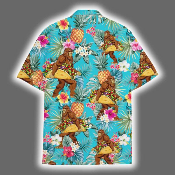 Bigfoot Taco Pineapple Tropical Hawaiian Shirt 3