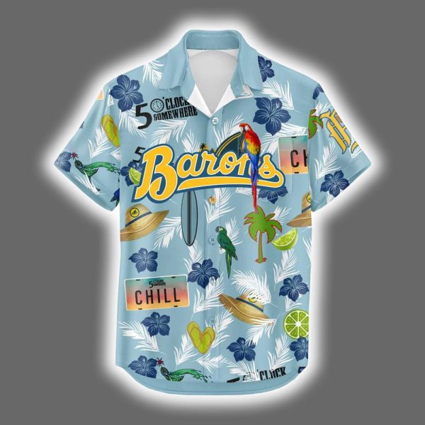 Birmingham Barons 2025 Margaritaville Night Hawaiian Shirt 2