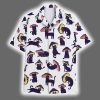 Black Cat Funny Mushroom Hawaiian Shirt 2